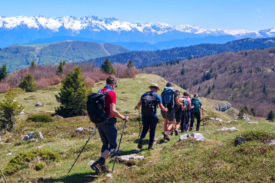 wandelen door bergen